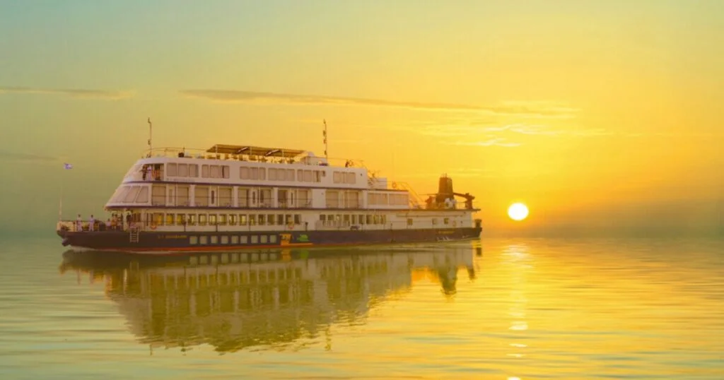 Sunset on the Brahmaputra